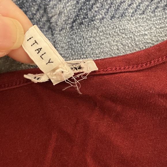 Hermes Paris burgundy red long sleeve top - Picture 3 of 7